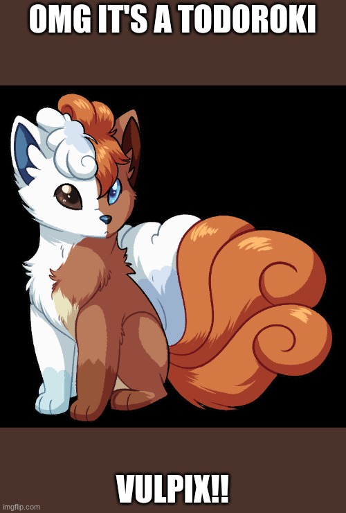 OMG IT'S A TODOROKI; VULPIX!! | made w/ Imgflip meme maker