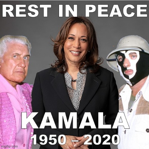 RIP Kamala, "The Ugandan Giant" | image tagged in kamala harris | made w/ Imgflip meme maker