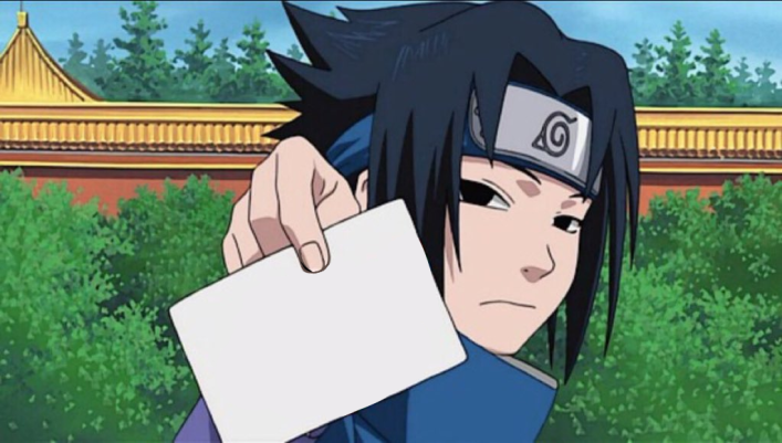 High Quality Sasuke Sign Blank Meme Template