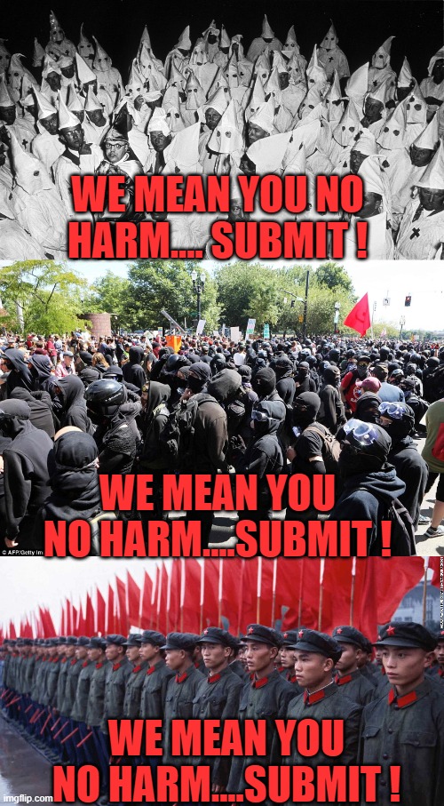 grab your ankles boys here come the democrats | WE MEAN YOU NO HARM.... SUBMIT ! WE MEAN YOU NO HARM....SUBMIT ! WE MEAN YOU NO HARM....SUBMIT ! | image tagged in joe biden,antifa,red china,communism,democrats,2020 elections | made w/ Imgflip meme maker