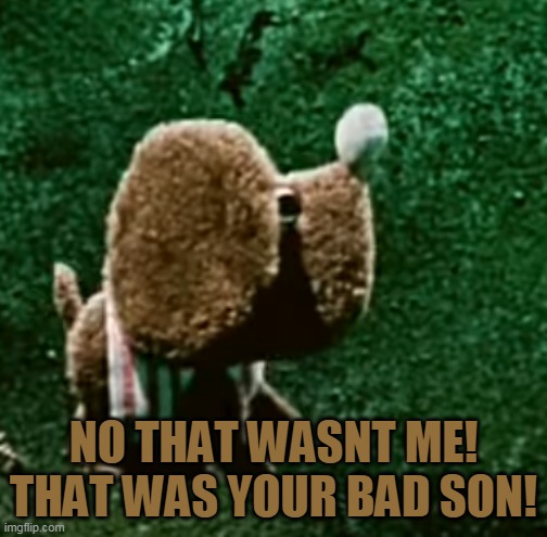 NO THAT WASNT ME! THAT WAS YOUR BAD SON! | made w/ Imgflip meme maker