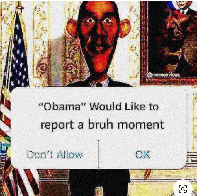 Obama Bruh moment Blank Meme Template