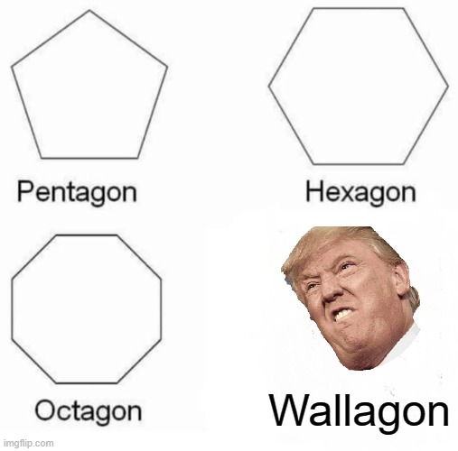 Pentagon Hexagon Octagon | Wallagon | image tagged in memes,pentagon hexagon octagon | made w/ Imgflip meme maker