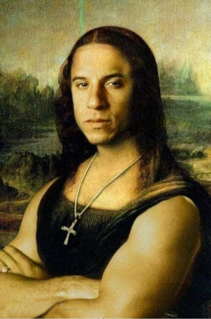 High Quality Mona Vin Diesel Blank Meme Template