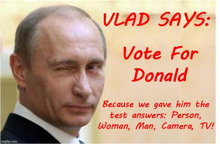 We Helped! | image tagged in putin,trump,election | made w/ Imgflip meme maker