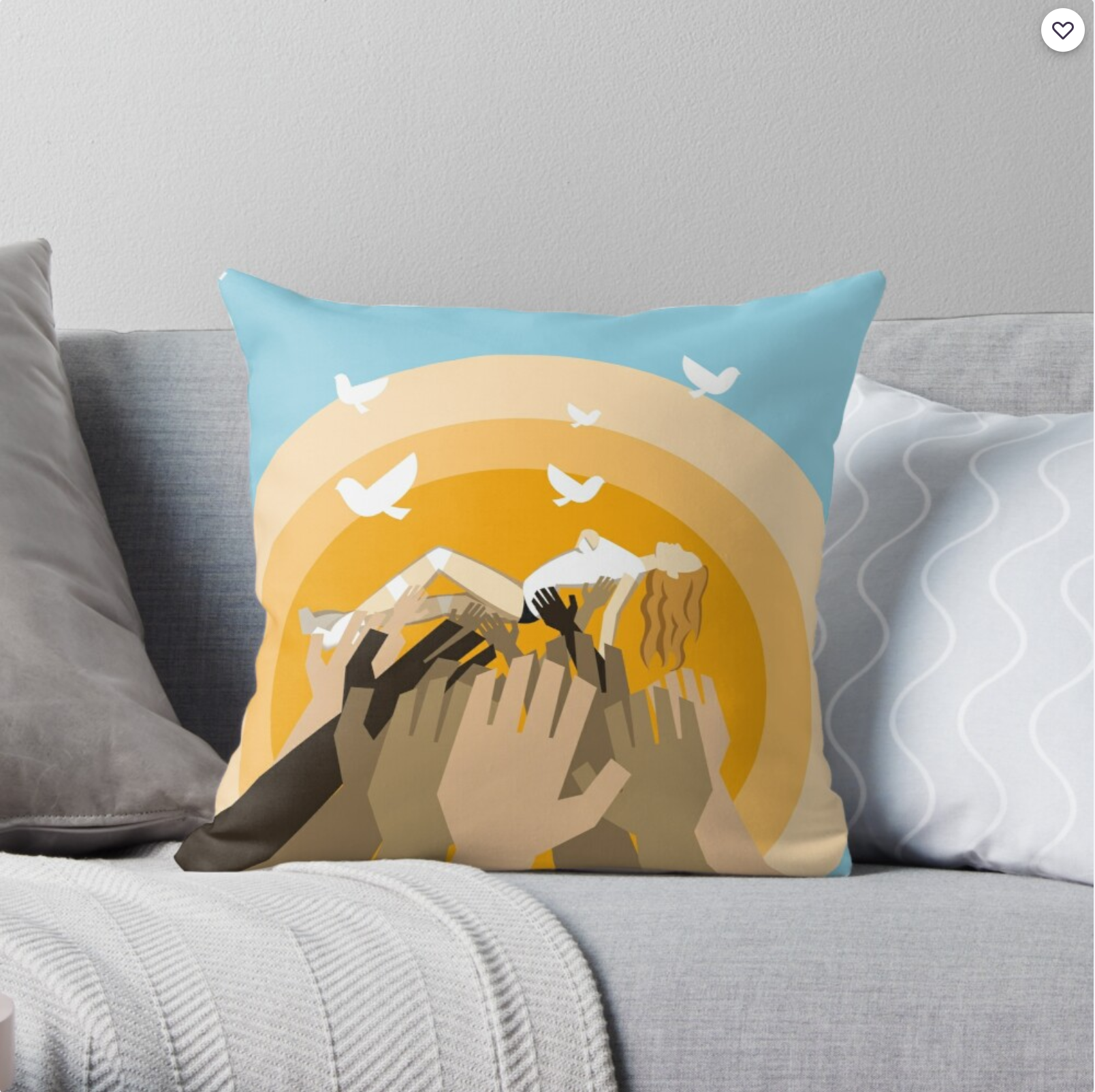 High Quality Kylie all the lovers throw pillow Blank Meme Template