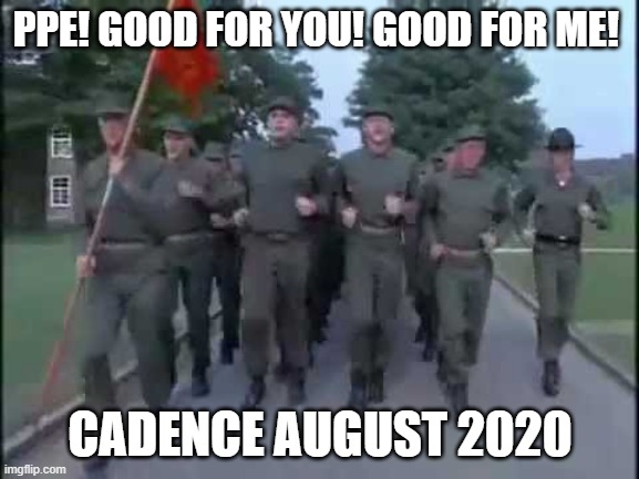 Monthly Cadence | PPE! GOOD FOR YOU! GOOD FOR ME! CADENCE AUGUST 2020 | image tagged in cadence | made w/ Imgflip meme maker