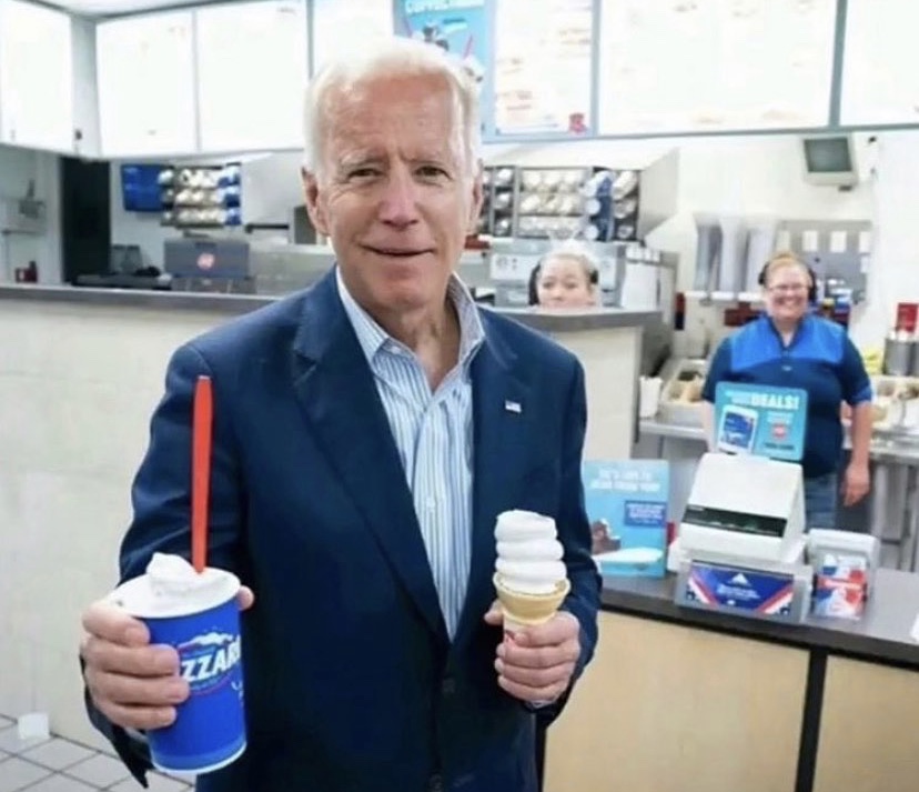 High Quality Joe Biden Offers You A DQ Blizzard Blank Meme Template