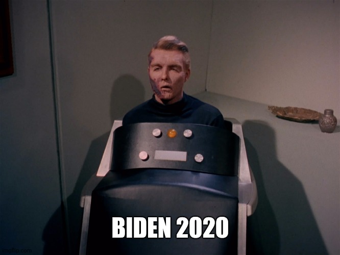 Biden 2020 |  BIDEN 2020 | image tagged in captain pike,biden | made w/ Imgflip meme maker
