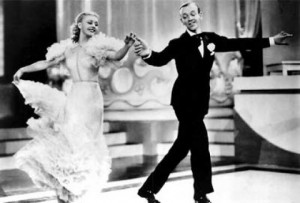 Ginger Rogers Fred Astaire Dancing-Small Blank Meme Template