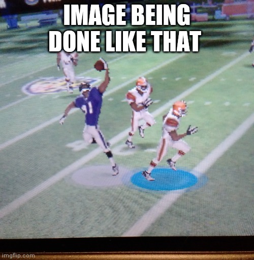 IMAGE BEING DONE LIKE THAT | image tagged in madden,3ds | made w/ Imgflip meme maker