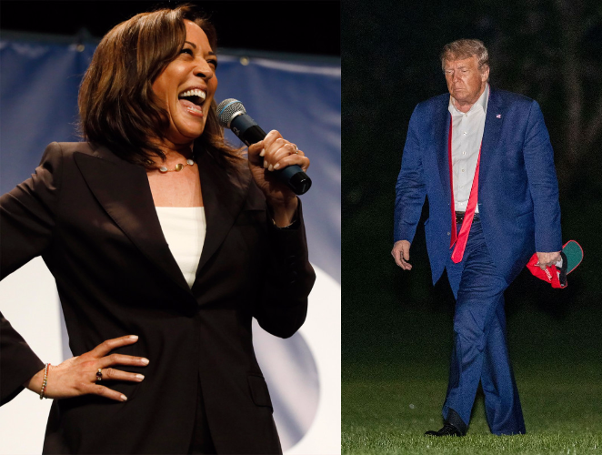 Kamala Harris vs. The Loser of Tulsa Trump Blank Meme Template