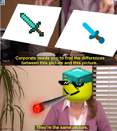 sword vrs sord | image tagged in memes,they're the same picture | made w/ Imgflip meme maker