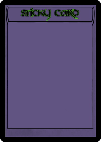 Sticky Card Blank Meme Template