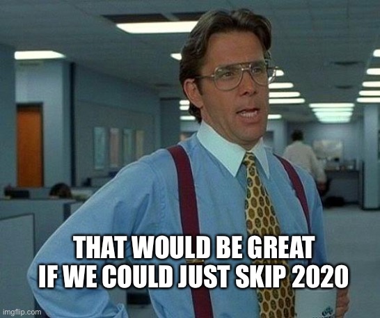 That Would Be Great | THAT WOULD BE GREAT IF WE COULD JUST SKIP 2020 | image tagged in memes,that would be great | made w/ Imgflip meme maker