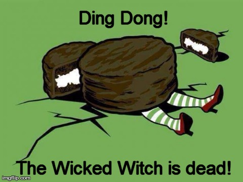 Ding Dong the Witch is Dead! | image tagged in funny,puns | made w/ Imgflip meme maker