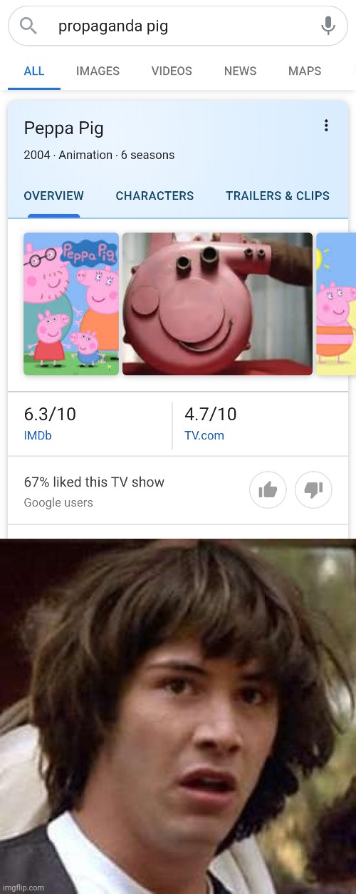 It's not photoshop google it yourself :-) | image tagged in memes,conspiracy keanu,peppa pig,propaganda,wtf | made w/ Imgflip meme maker