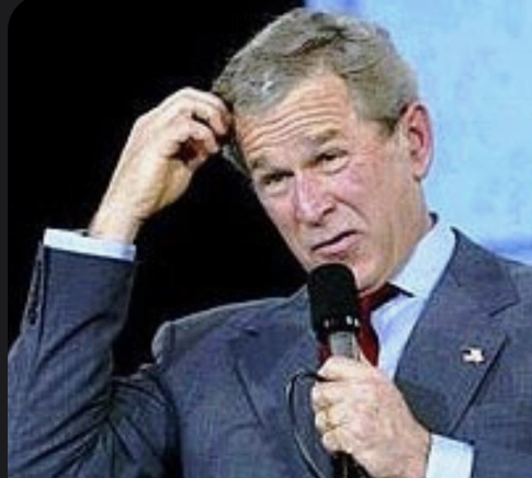 George Bush confused Blank Meme Template