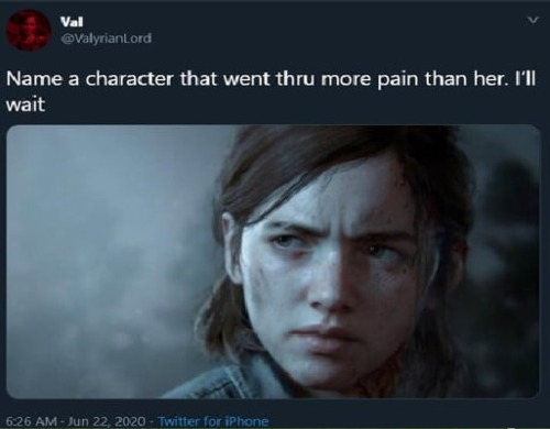 Name a character that went through more pain Blank Meme Template