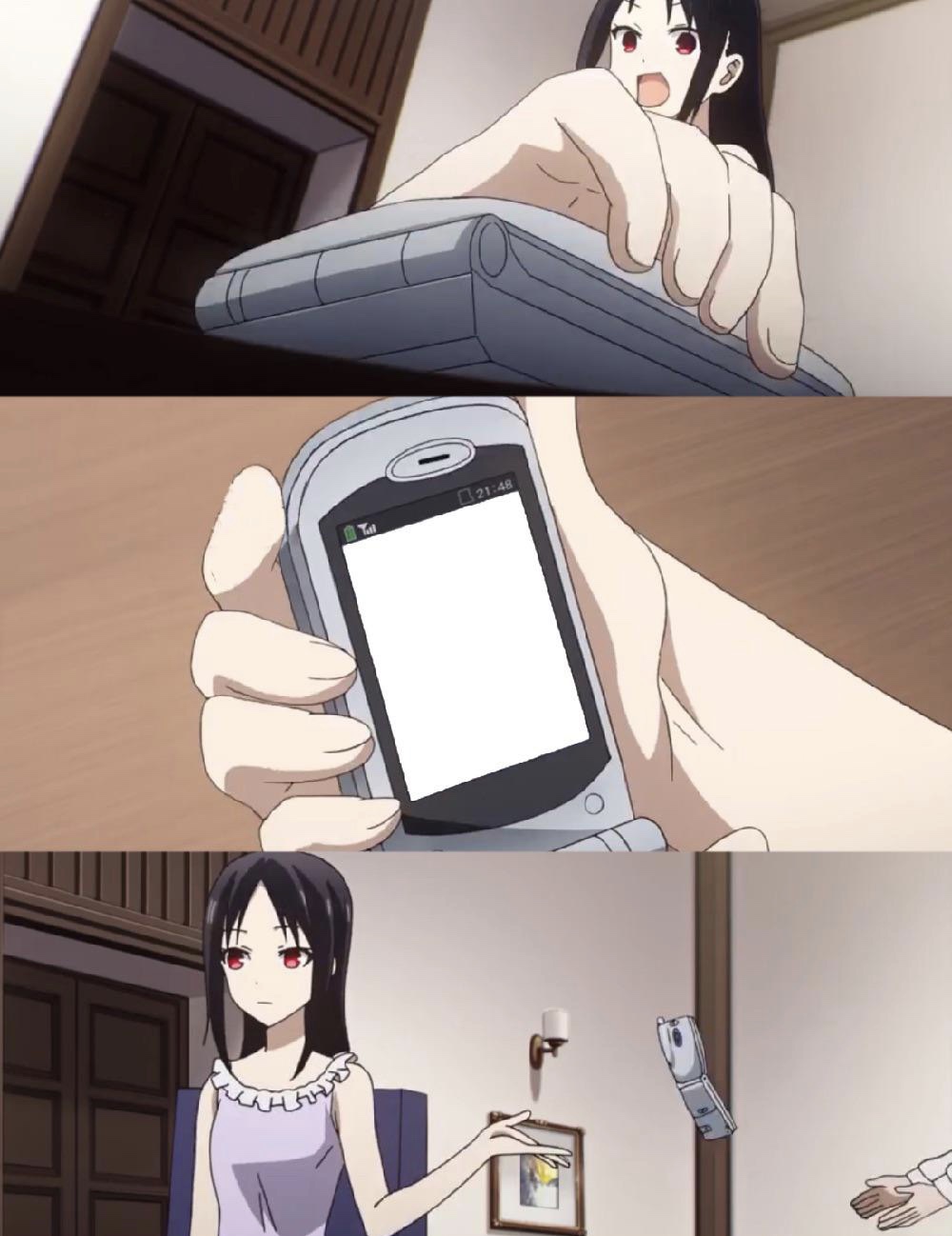 High Quality Kaguya - Ohhh……nope Blank Meme Template