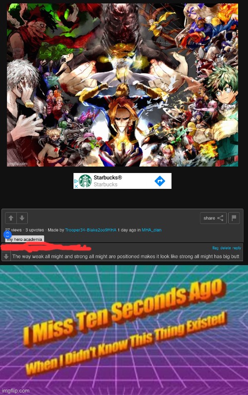 image tagged in i miss ten seconds ago,bnha,my hero academia,all might | made w/ Imgflip meme maker