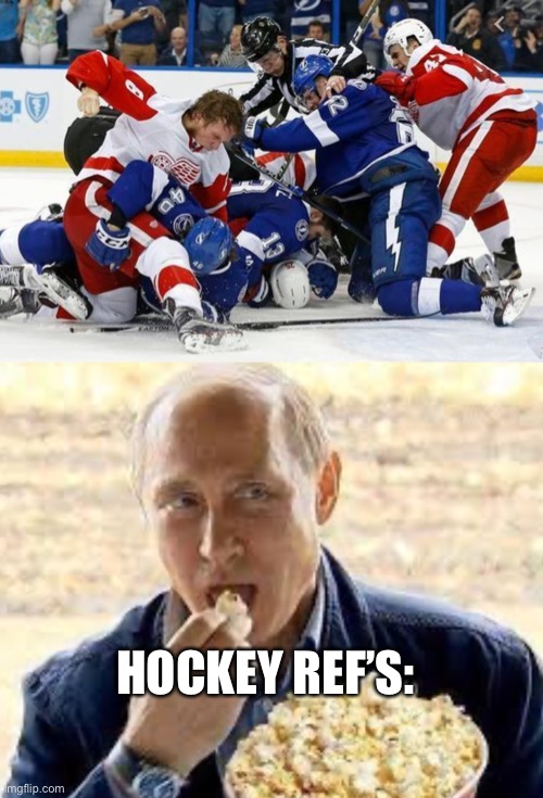 Does this need a caption? | HOCKEY REF’S: | image tagged in hockey | made w/ Imgflip meme maker