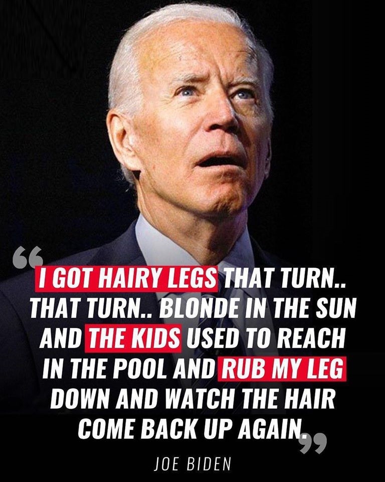 Joe Biden Hairy Legs Blank Meme Template