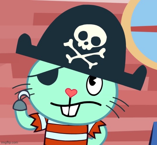 Russell the Pirate Otter (HTF) | image tagged in russell the pirate otter htf,happy tree friends | made w/ Imgflip meme maker