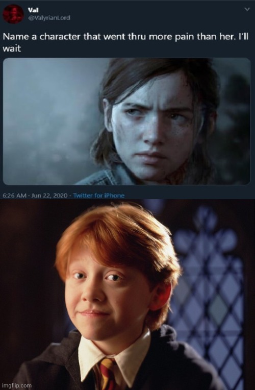 image tagged in ron weasley,name a character | made w/ Imgflip meme maker