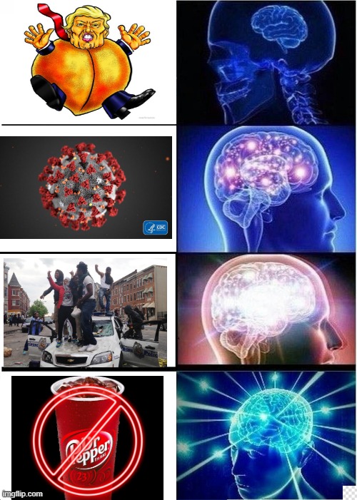 2020 Gets Worse | image tagged in memes,expanding brain | made w/ Imgflip meme maker