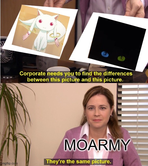 Stupid Cat | MOARMY | image tagged in memes,they're the same picture | made w/ Imgflip meme maker