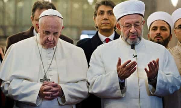 Pope Francis and Grand Mufti Blank Meme Template