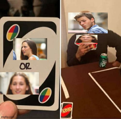 crosover | image tagged in memes,uno draw 25 cards,crossover,distracted boyfriend,funny,funny memes | made w/ Imgflip meme maker