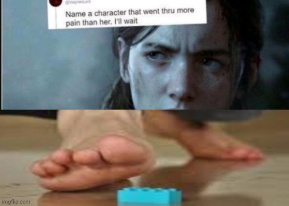 Go commit Lego step | image tagged in name a character that went thru more pain her ill wait,memes,lego | made w/ Imgflip meme maker