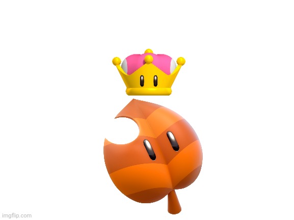 What if the super leaf wears Super crown | image tagged in blank white template | made w/ Imgflip meme maker