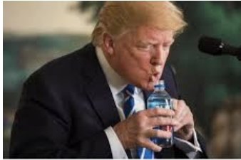 Trump Drinking Water meme Blank Meme Template