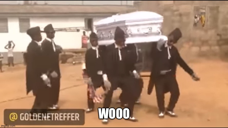 Coffin dance meme | WOOO | image tagged in coffin dance meme | made w/ Imgflip meme maker