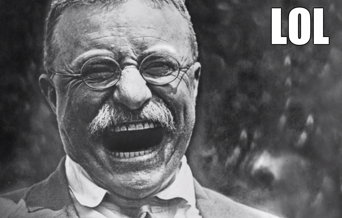 Teddy Roosevelt lol Blank Meme Template