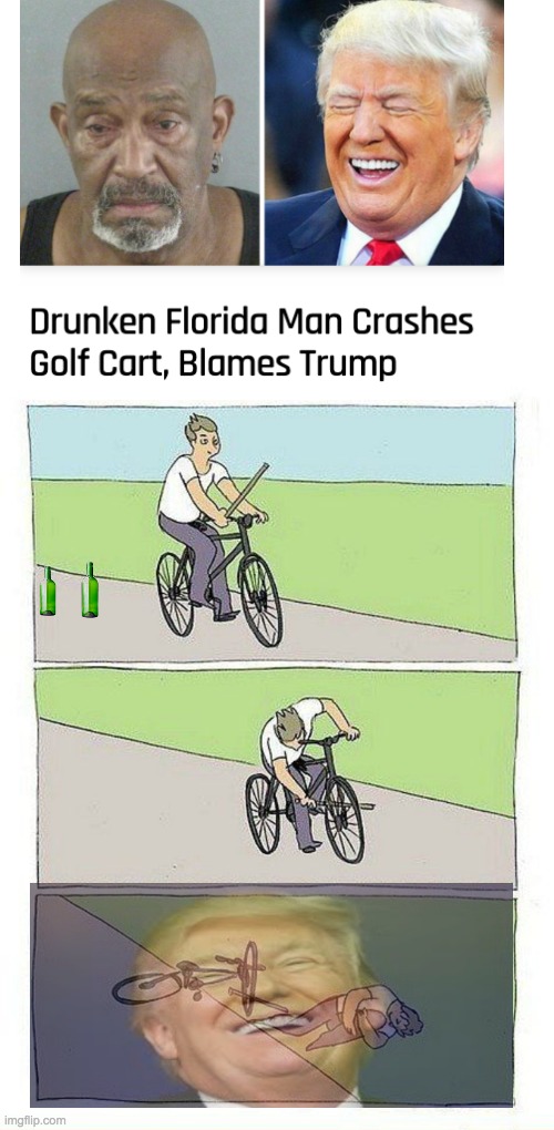Ah yes, the all seeing Donald targets Floridians | image tagged in florida man,trump | made w/ Imgflip meme maker