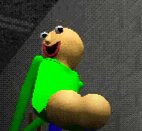 High Quality Don't Eat *** In The Halls Baldi Blank Meme Template