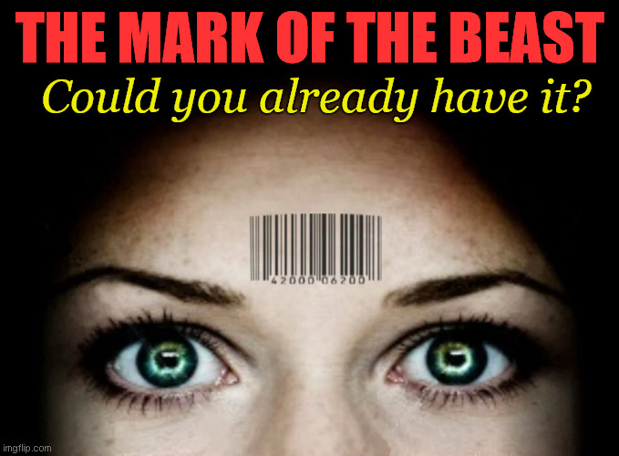Mark of the Beast | THE MARK OF THE BEAST; Could you already have it? | image tagged in bar code betty | made w/ Imgflip meme maker