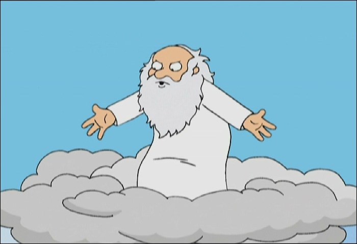 High Quality Angry God Family Guy Blank Meme Template