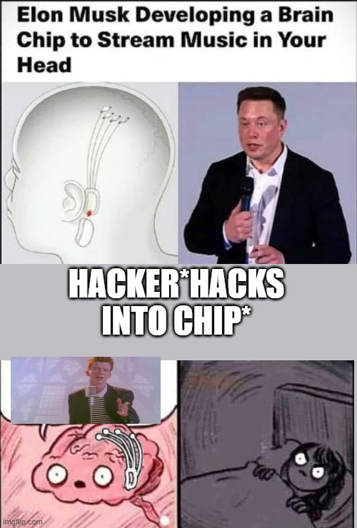Elon musk | HACKER*HACKS INTO CHIP* | image tagged in elon musk,funny | made w/ Imgflip meme maker
