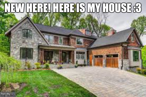 Heyoo Im New! Nice to meet you all! | NEW HERE! HERE IS MY HOUSE :3 | made w/ Imgflip meme maker