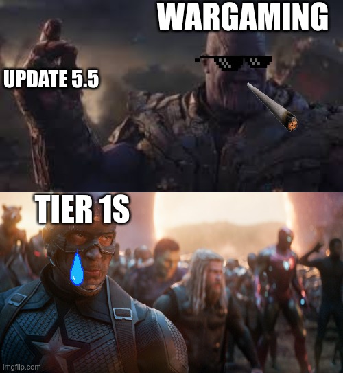 when wargaming killed the original tier 1s | WARGAMING; UPDATE 5.5; TIER 1S | image tagged in world of tanks,blitz | made w/ Imgflip meme maker