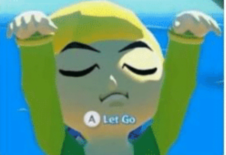 High Quality Let go link (first panel only) Blank Meme Template