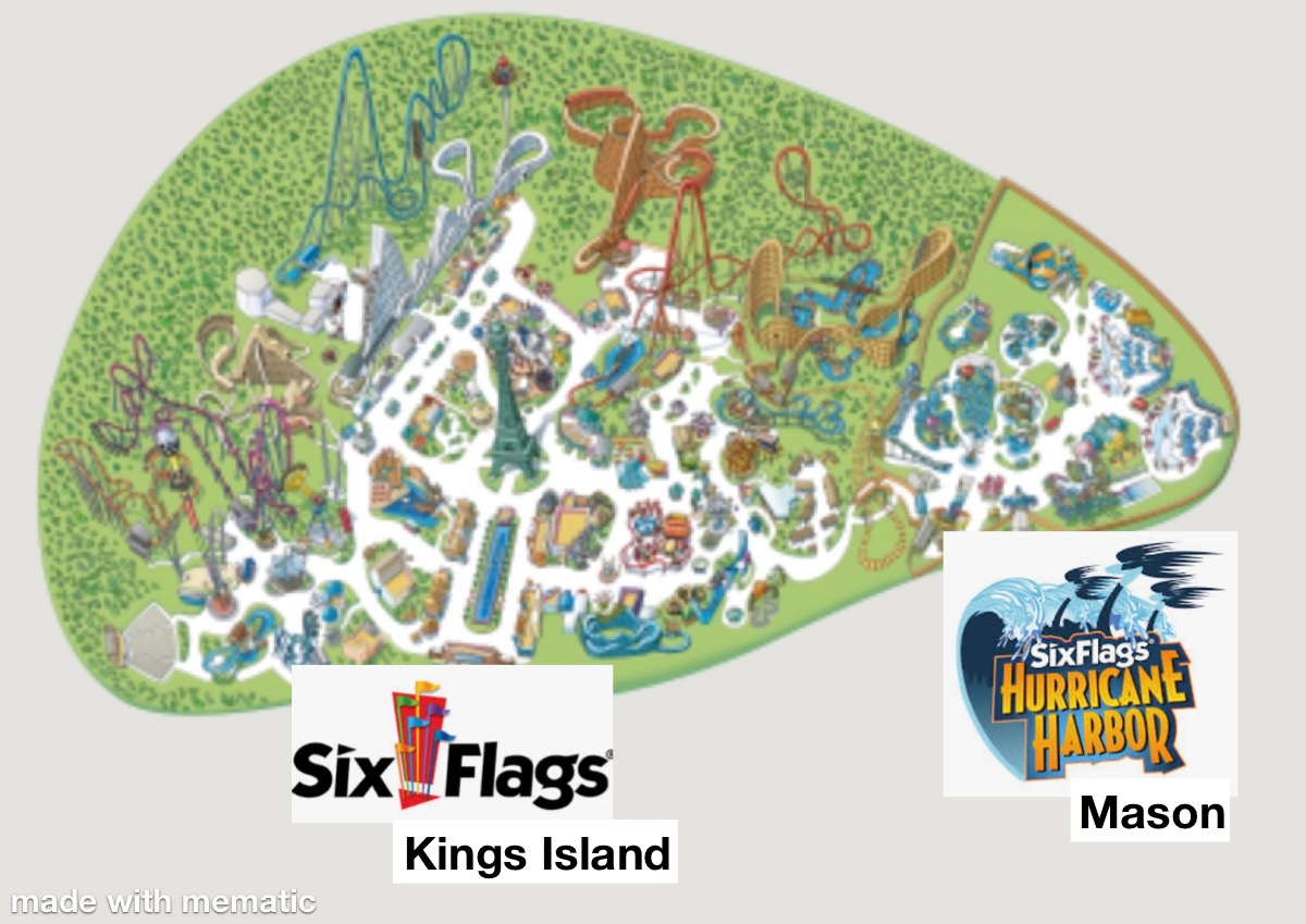 High Quality Six Flags Kings Island Blank Meme Template