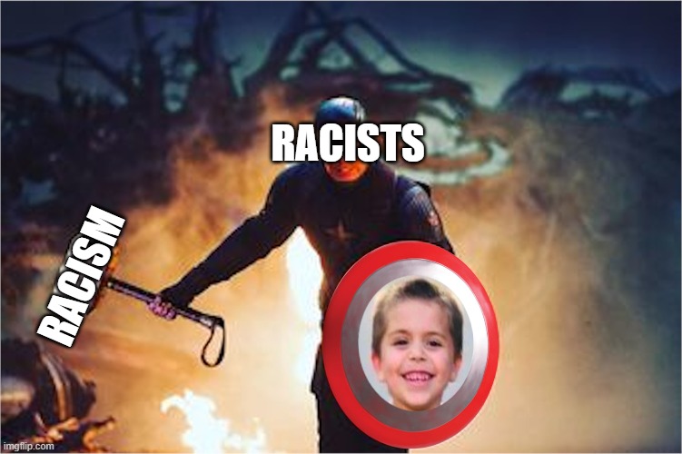 dead kid as shield | RACISTS; RACISM | image tagged in cannon hinnant,blm,racism,racist | made w/ Imgflip meme maker