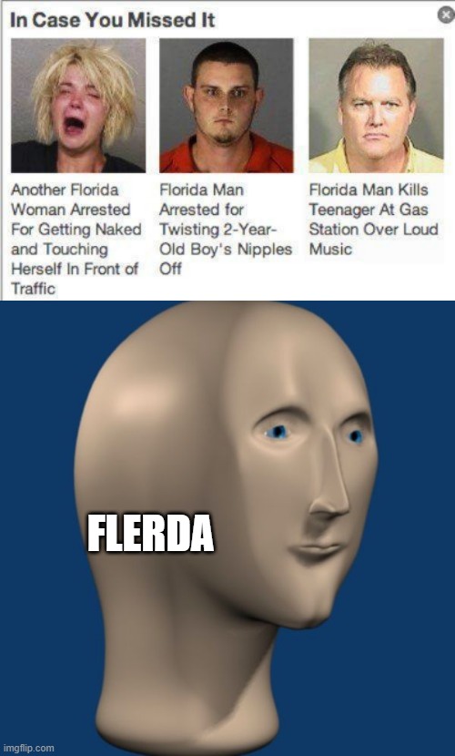 Only in the Sunshine State | FLERDA | image tagged in meme man | made w/ Imgflip meme maker