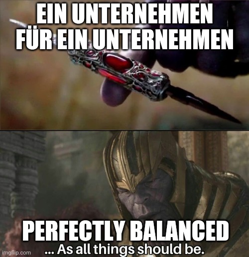 everything in perfect balance thanos